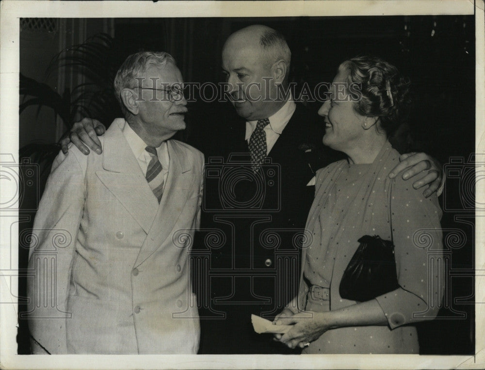 1940 Press Photo William Bennett James Farley Sarah Mendez - Historic Images