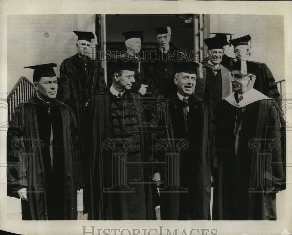 1937 Press Photo Induction Ceremonies of Cornell Univ.Pres. Dr. Edmund Ezra Day. - Historic Images