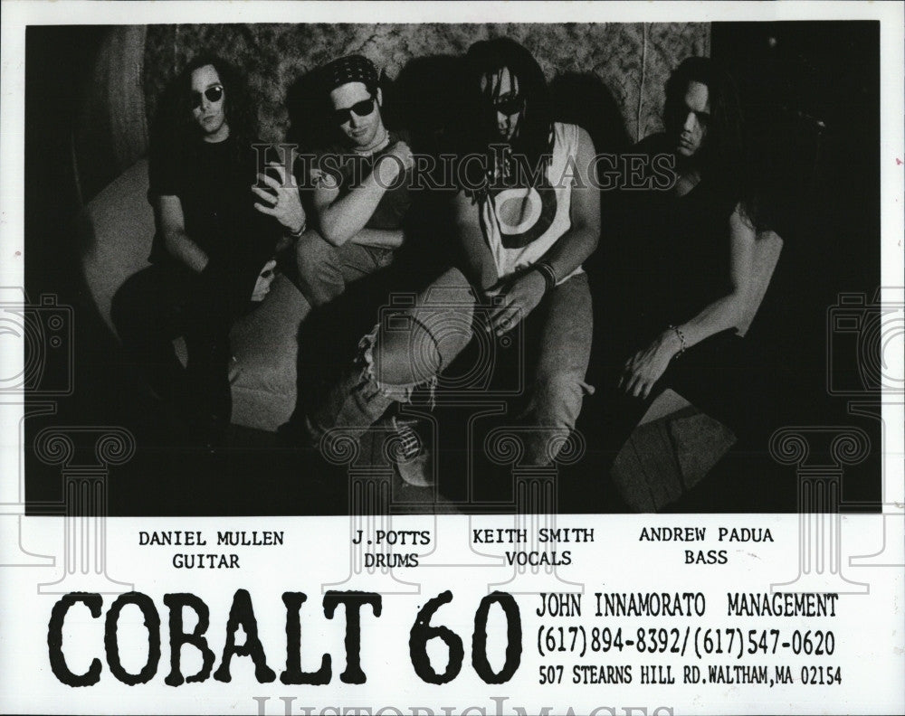 1993 Press Photo Cobalt 60 (Band) : Mullen, Potts, Smith, Padua - Historic Images