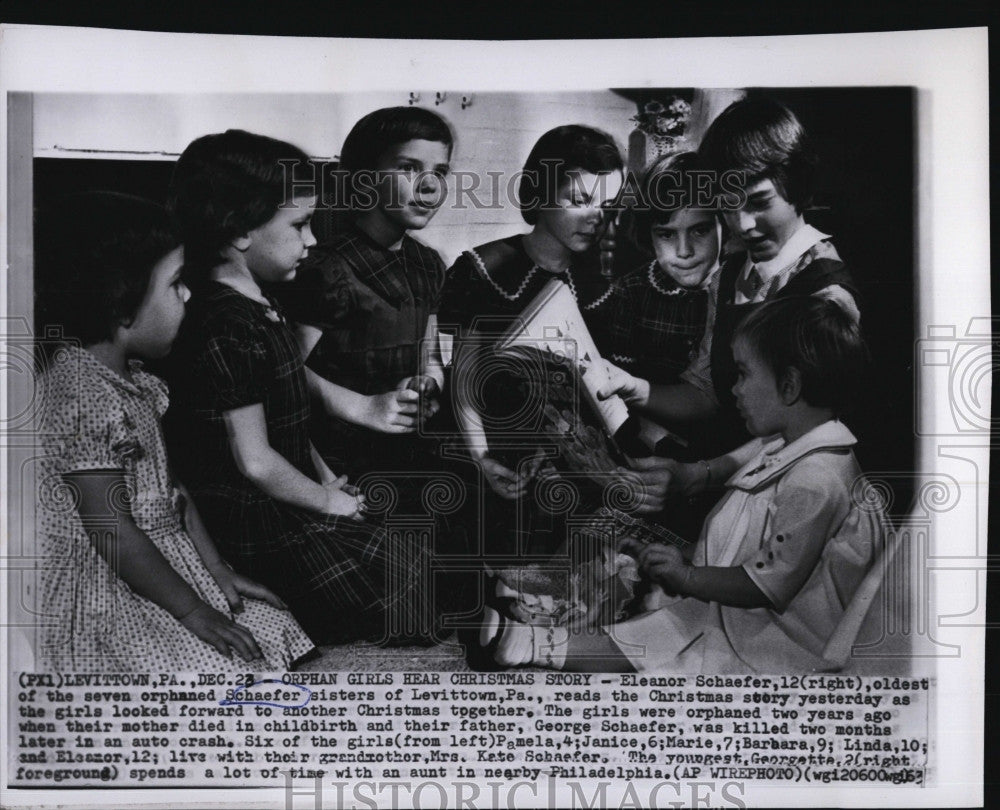 1963 Press Photo The Schaefer Sisters: Eleanor, Pamela, Janice, Marie, Barbara - Historic Images