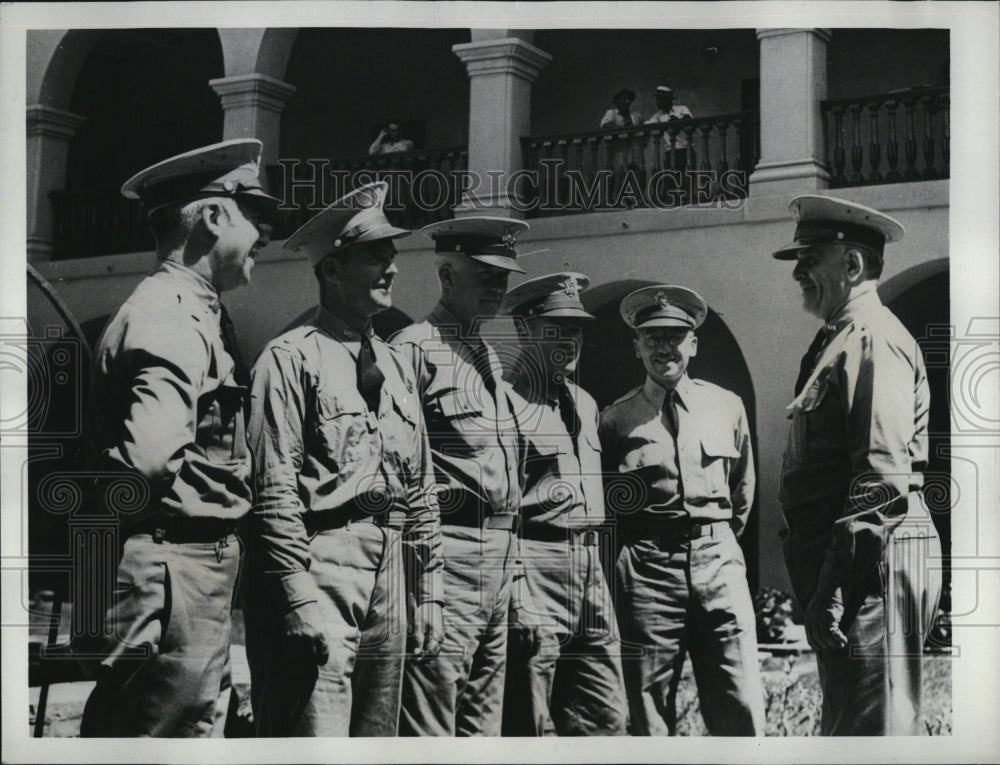 1939 Brigadier General Edmund L. Daley and staff Major C.S. Ferrin-Historic Images