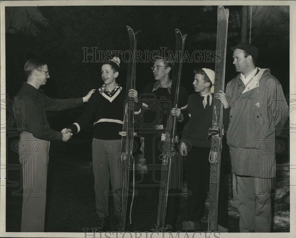 1952 Berkshire Interscholastic Ski Meet, Don West, Max Montgomery-Historic Images