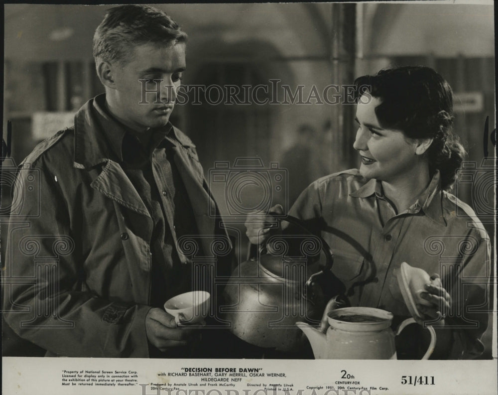 1952 Film "Discussion Before Dawn" Oskar Werner Hildegarde Neff-Historic Images