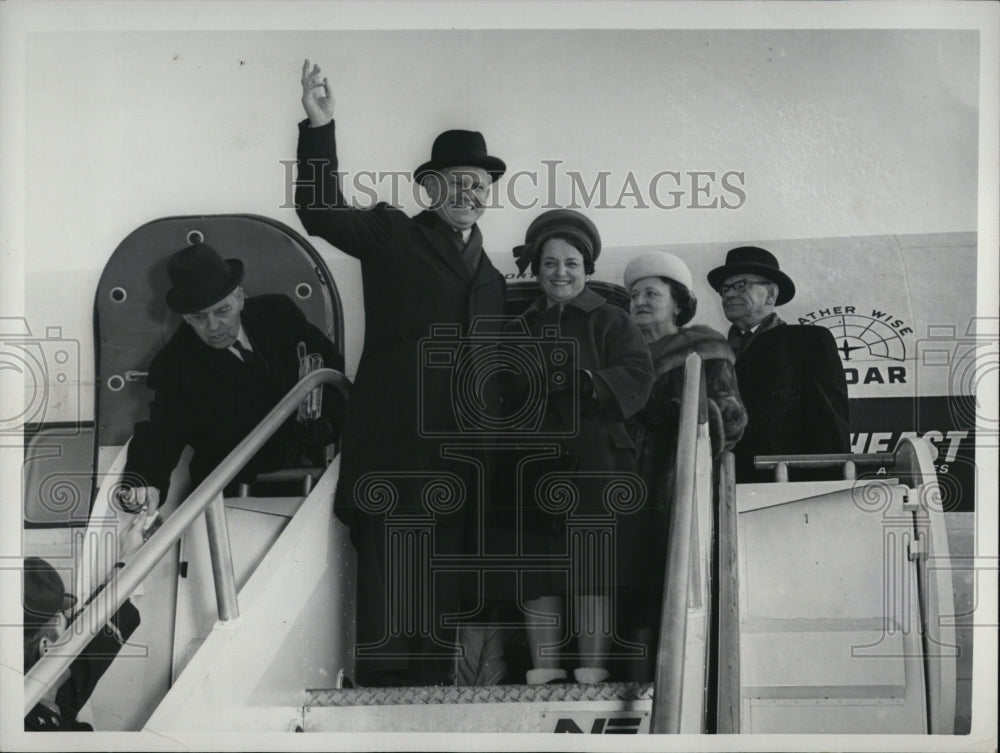 1965  Governor & Mrs John Volpe of Massachusetts-Historic Images
