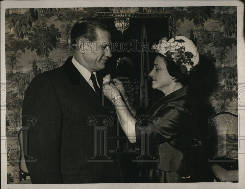 1966  Governor & Mrs John Volpe of Massachusttes-Historic Images