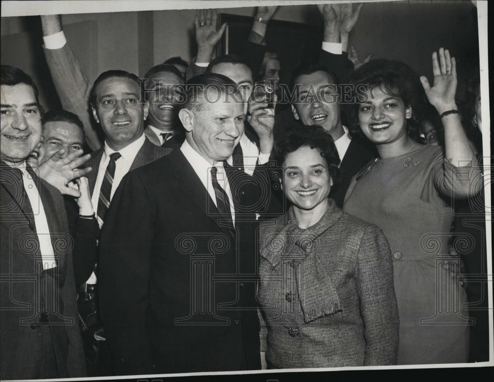 1962  Governor &amp; Mrs John Volpe of Massachusetts-Historic Images