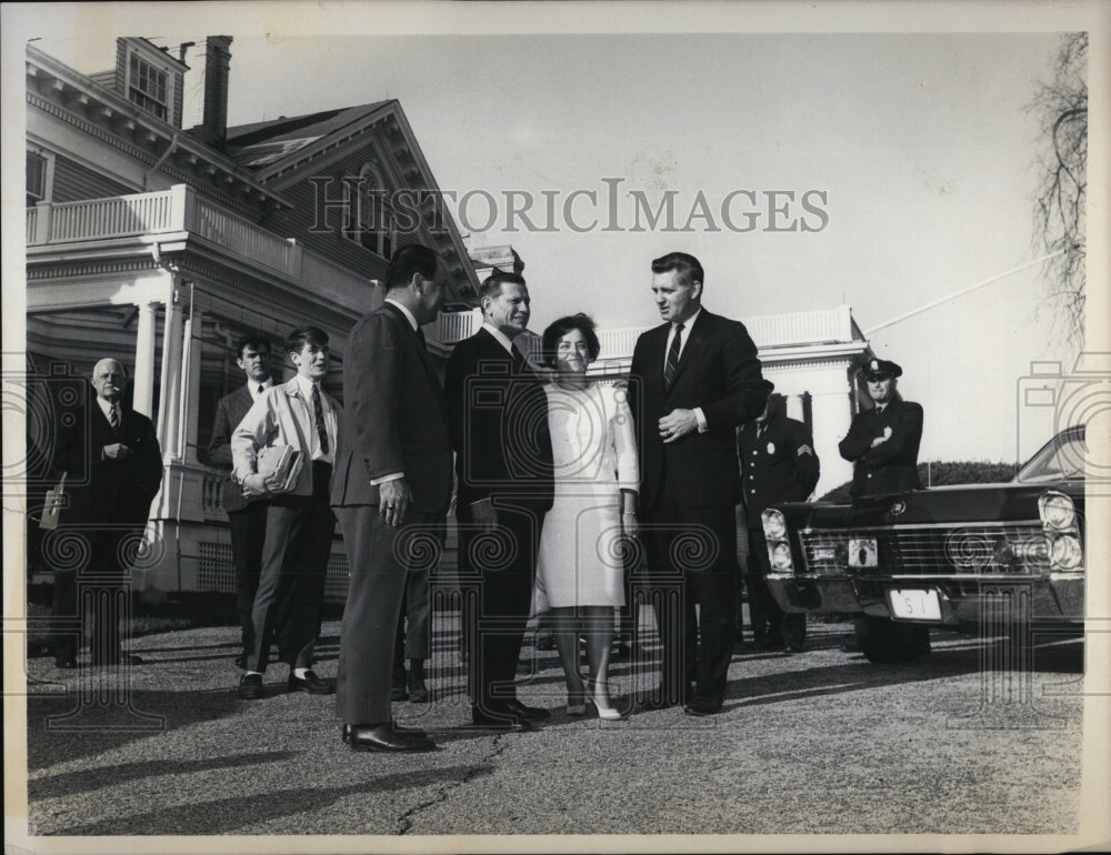 1967 Governor & Mrs John Volpe of Massachusetts-Historic Images