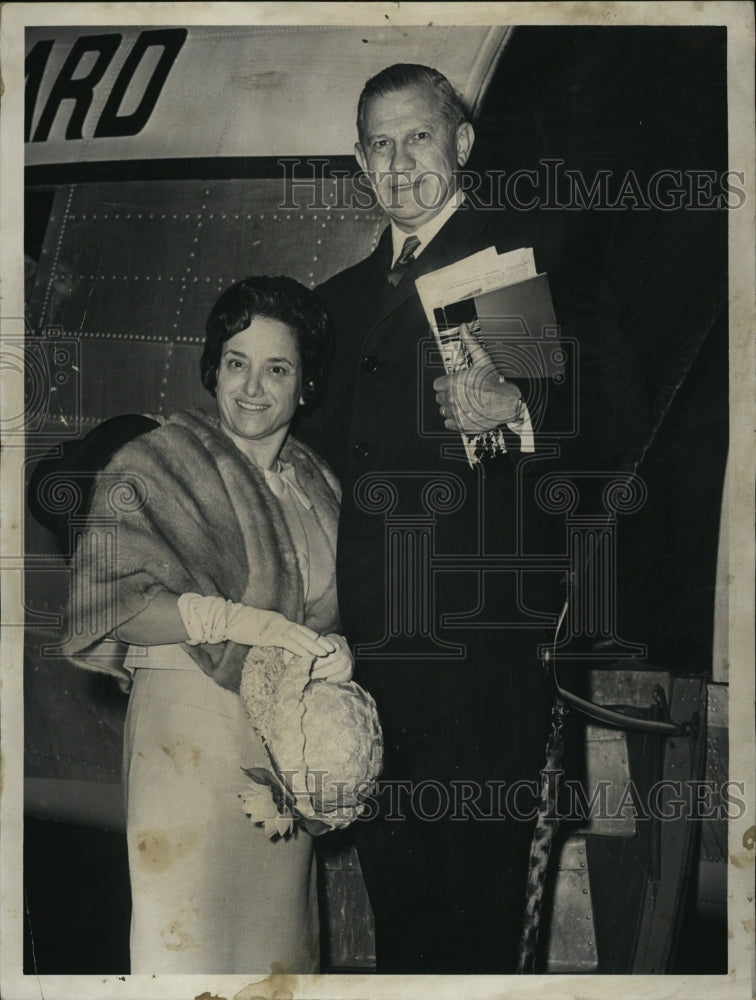 1965 Governor & Mrs John Volpe of Massachusetts-Historic Images