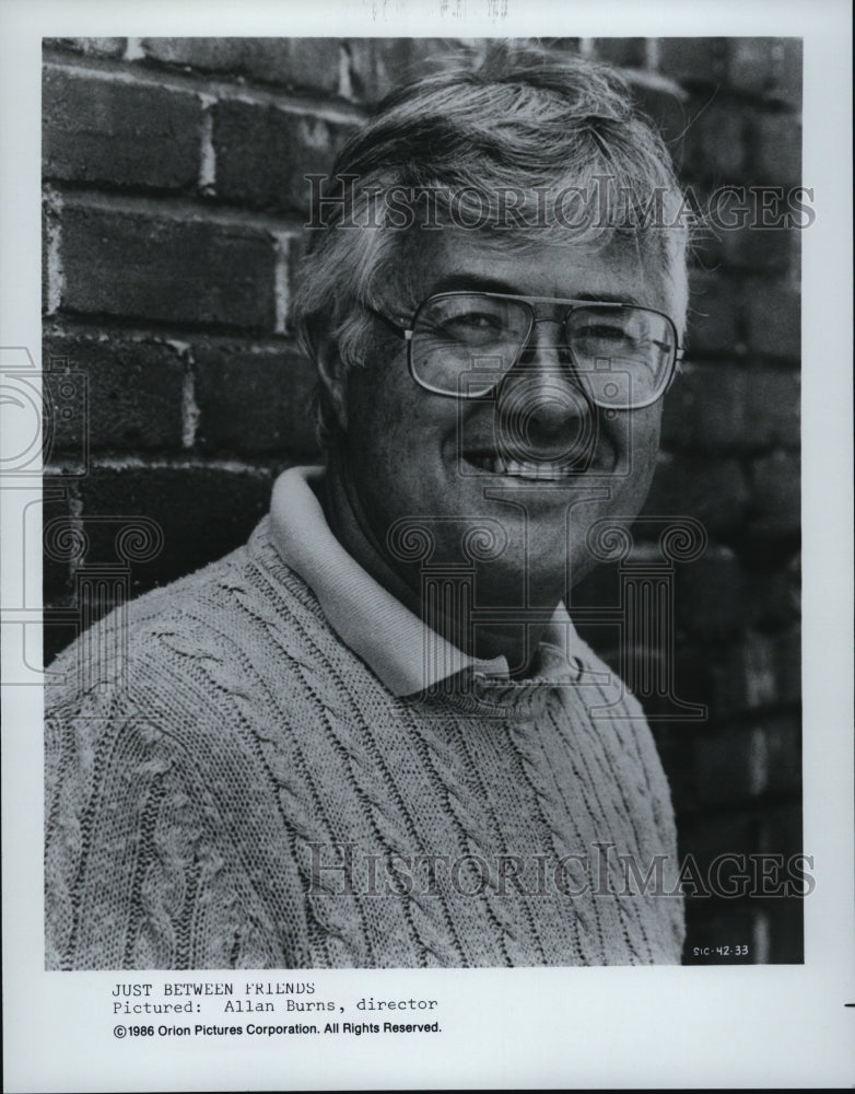 1986 Movie Director Allan Burns On Set Of "Just Between Friends"-Historic Images