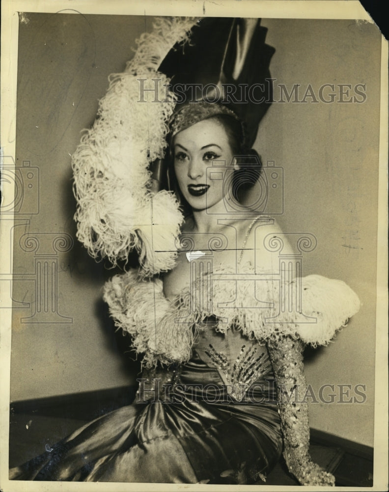 1936 Actress, Ruby Lane for a stage show - Historic Images