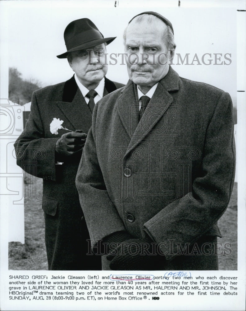 1983 Jackie Gleason/ Sir Laurence Olivier: Mr. Halpern &amp; Mr. Johnson-Historic Images