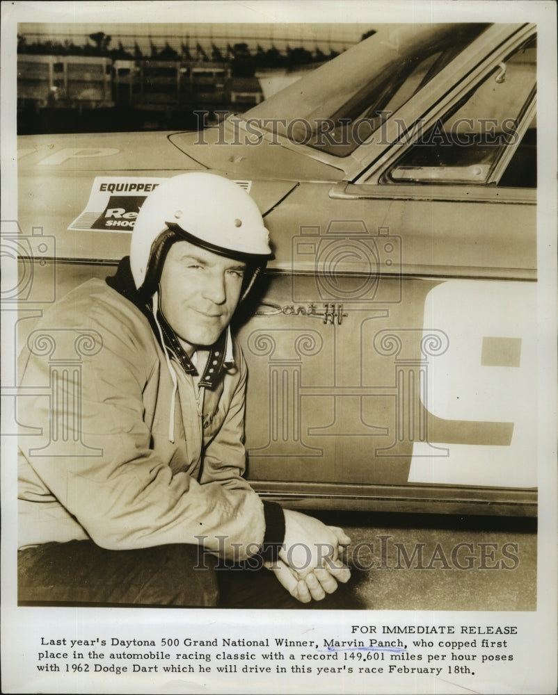 Daytona 500 Grand National Winner Marvin Panch 1962 Dodge Dart-Historic Images