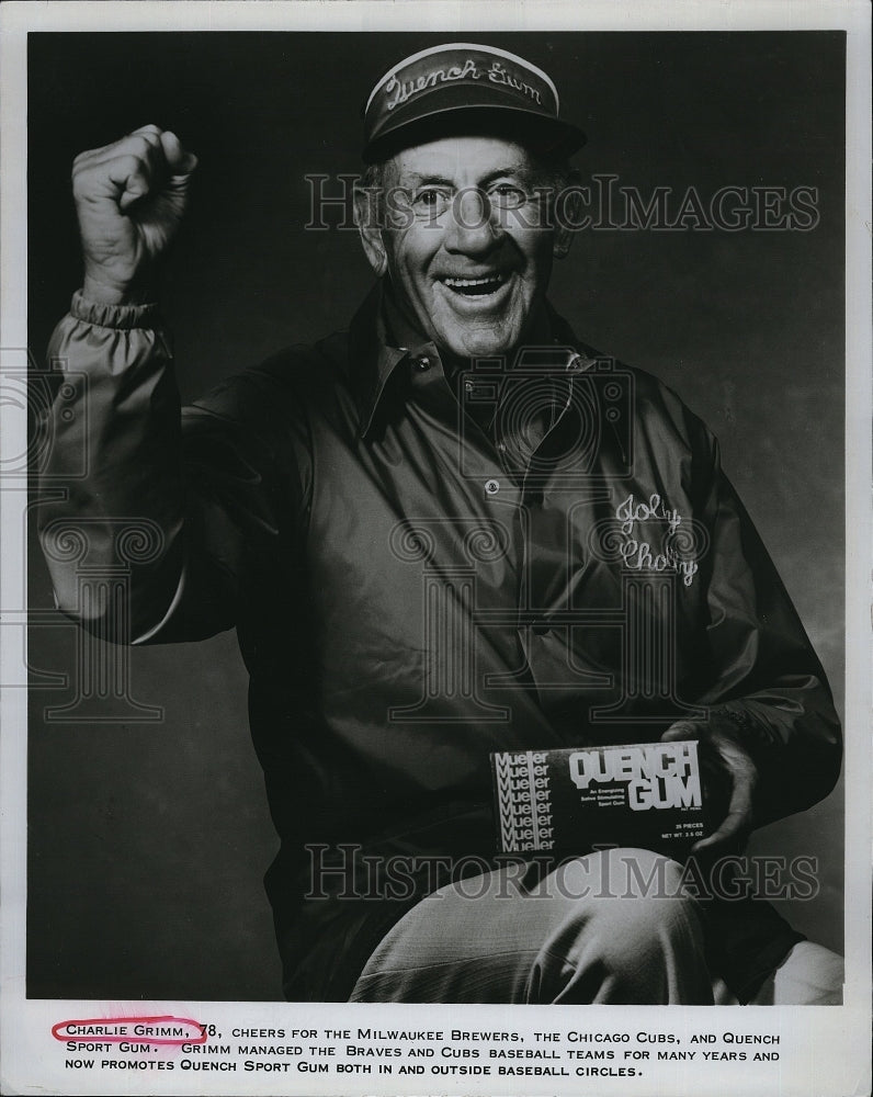 Press Photo Charlie Grimm at 78 - RSL77275 - Historic Images