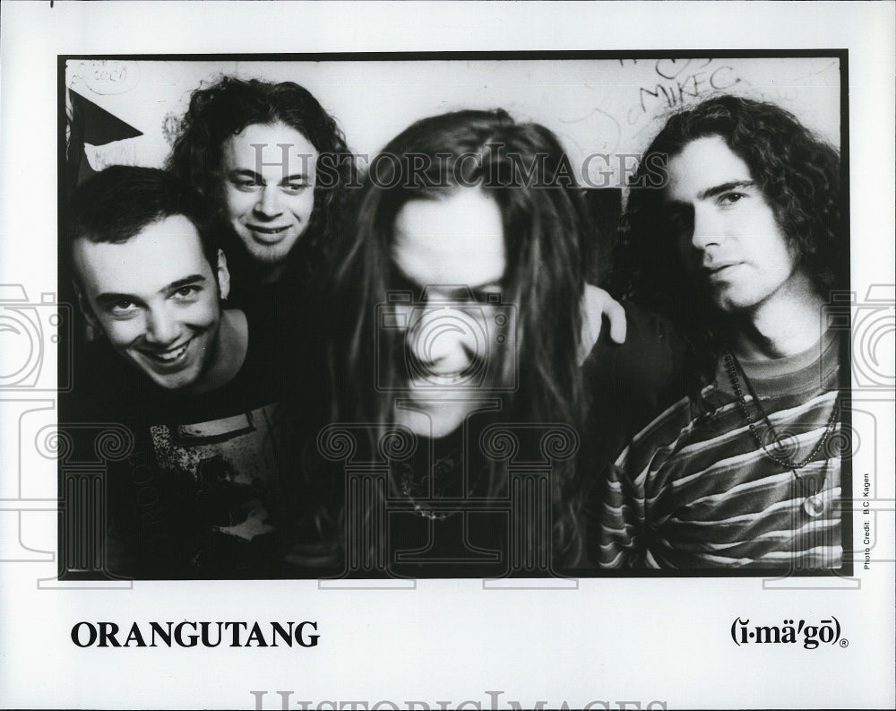 members of Boston rock band Orangutang-Historic Images