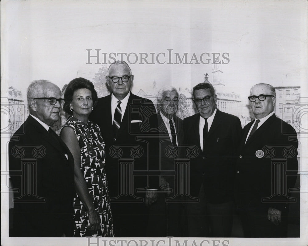 1970 Press Photo Crosseup-Pishon Post, American Legion members:Cmdr. P. Wheeler - Historic Images