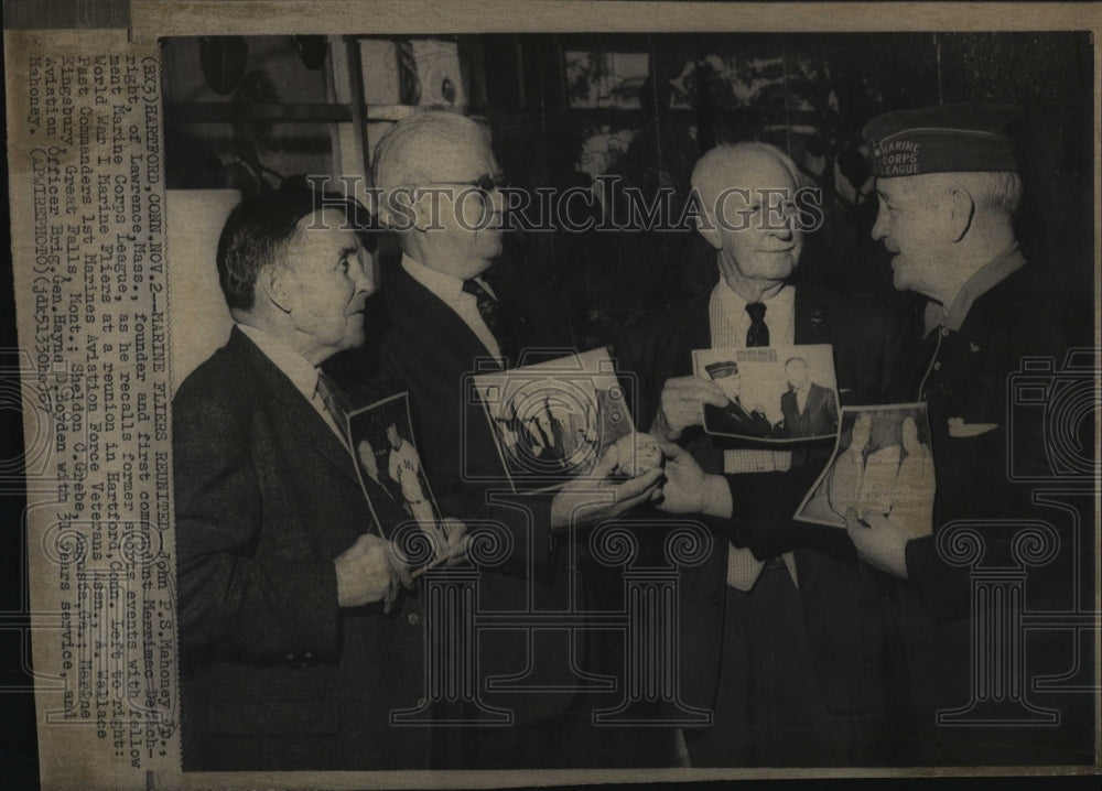 1967 Press Photo John P. S. Mahoney Jr., Marines, A.W. Kingsbury, S.C. Grebe - Historic Images