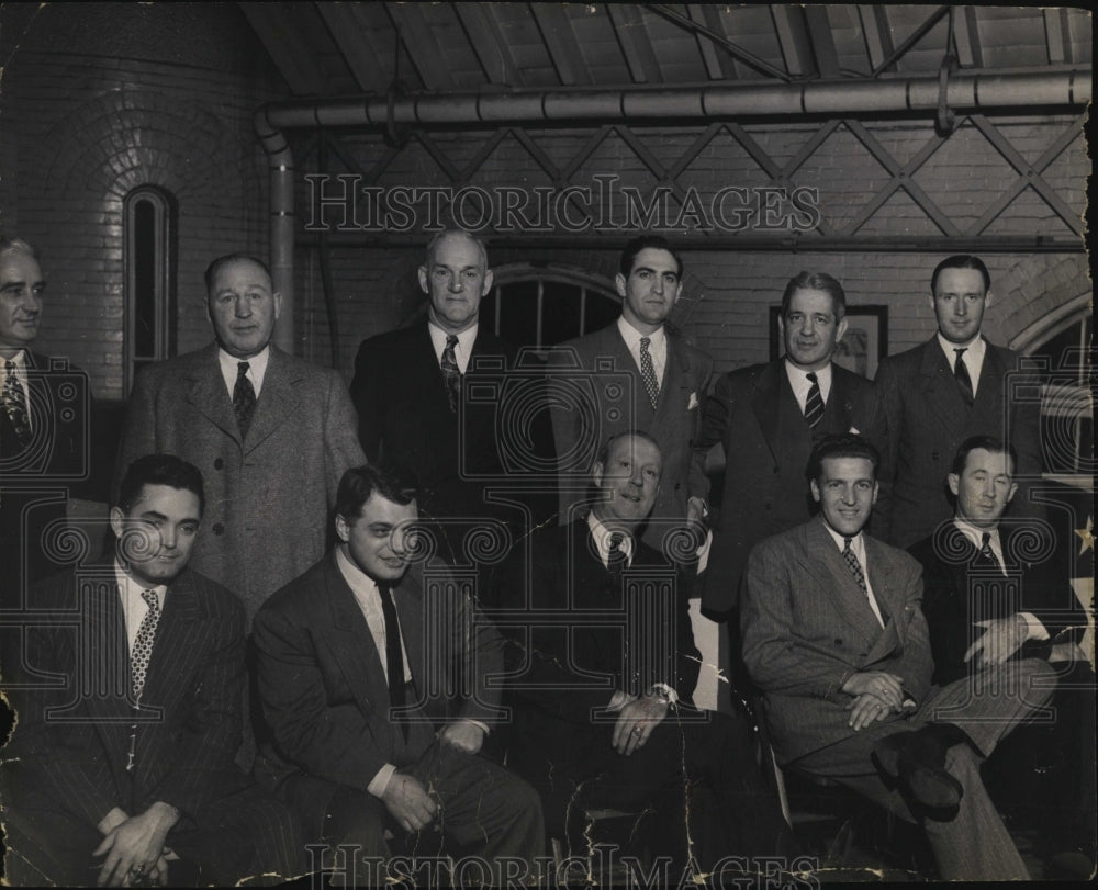 1947 Press Photo Sammy Julley,Joe Pugar,Birdie Tebbott & Tommy Cocoon - Historic Images