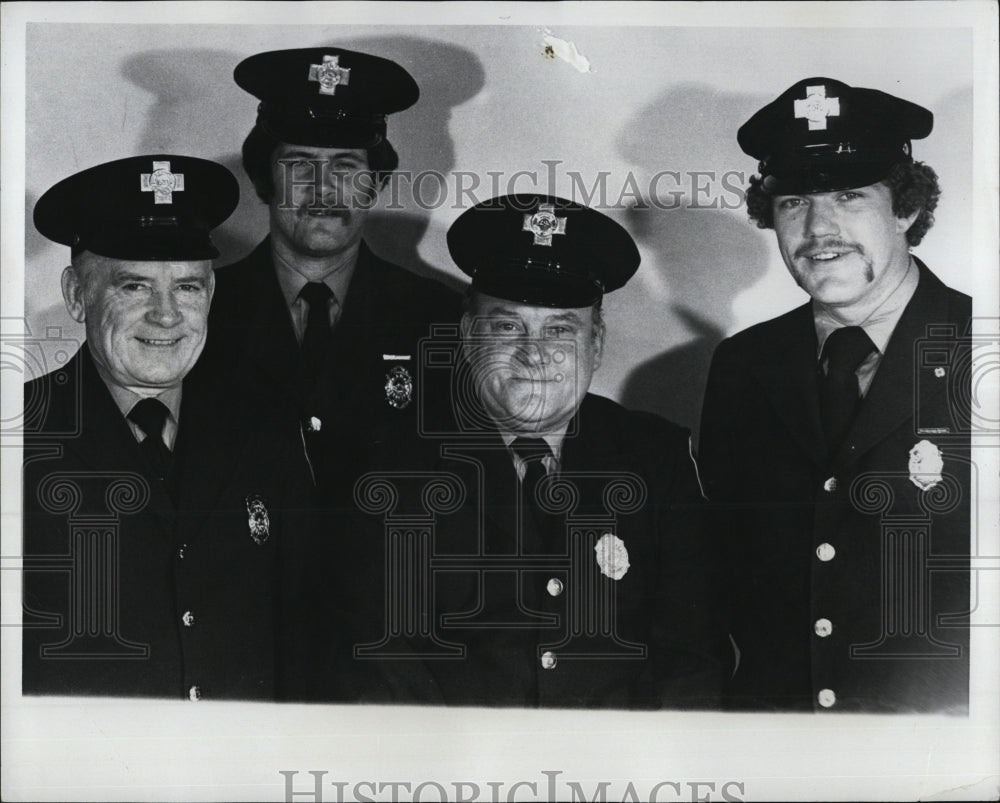 1977 Boston Firefighters Thomas Whalen,Paul Moore & Thomas Myers - Historic Images