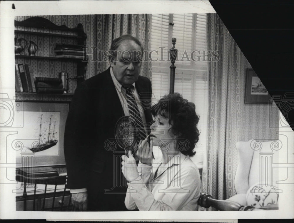 1983 Actor Jack Weston and Rita Moreno in "The Four Season". - Historic Images