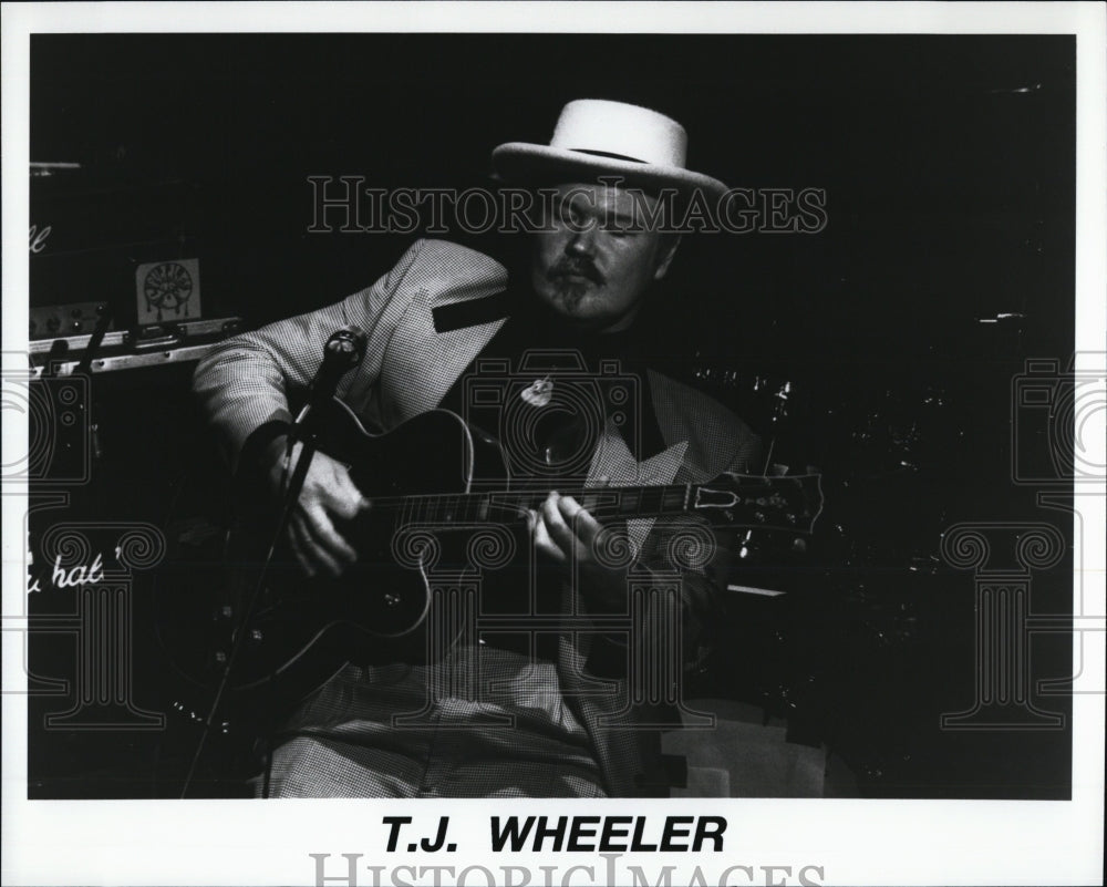 Press Photo T.J. Whee;er, American Jazz and Blues Guitarist. - RSM00153 - Historic Images