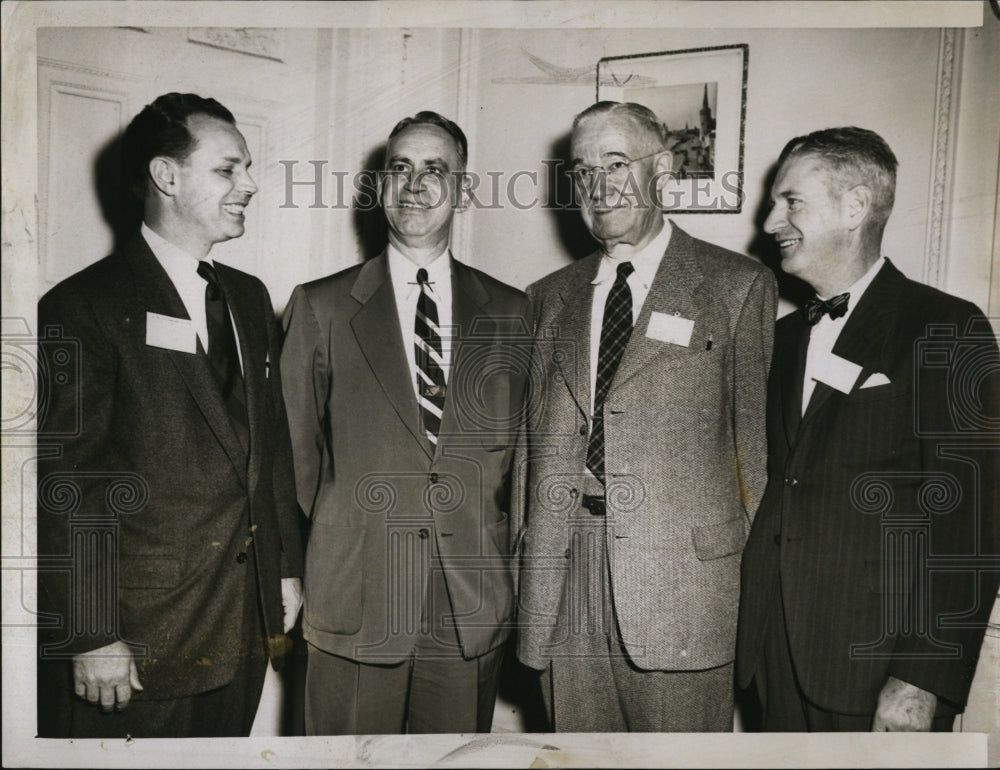 1954 Press Photo Orville Westover,Willam Jacquette &amp; Edwin Robinson - Historic Images