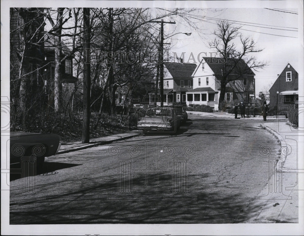 1971 Press Photo Savin Hill Ave. placed of murder scene of  William B.O&#39;Sullivan - Historic Images