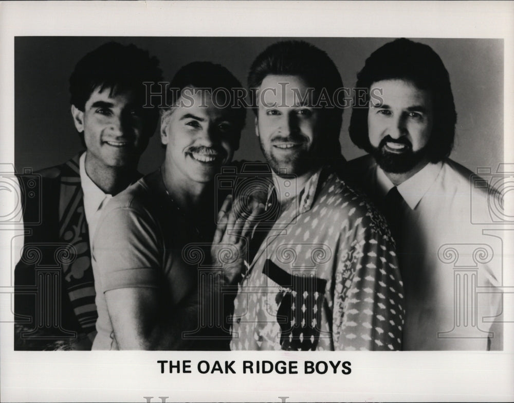 Press Photo Musicians Band Entertainers The Oak Ridge Boys - RSM00379 - Historic Images