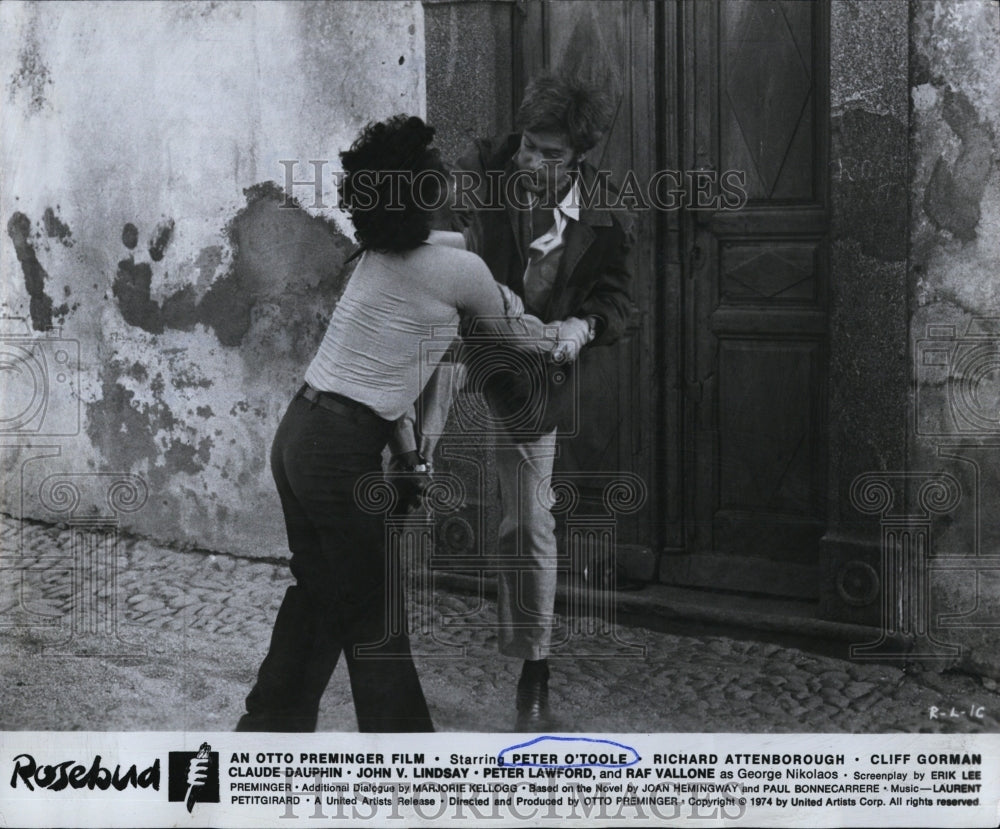 1975 Press Photo Actor Peter O' Toole Movie star on set - RSM00391 - Historic Images