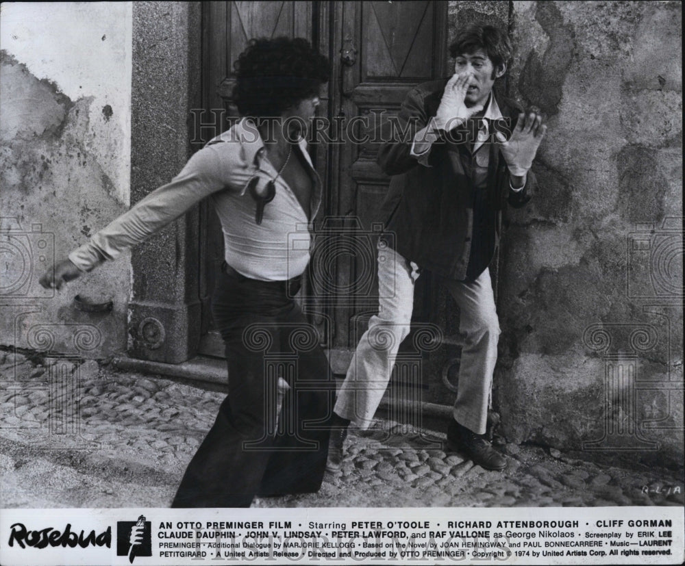 1975 Press Photo Actor Peter O'Toole Movie STar in Rosebud - Historic Images