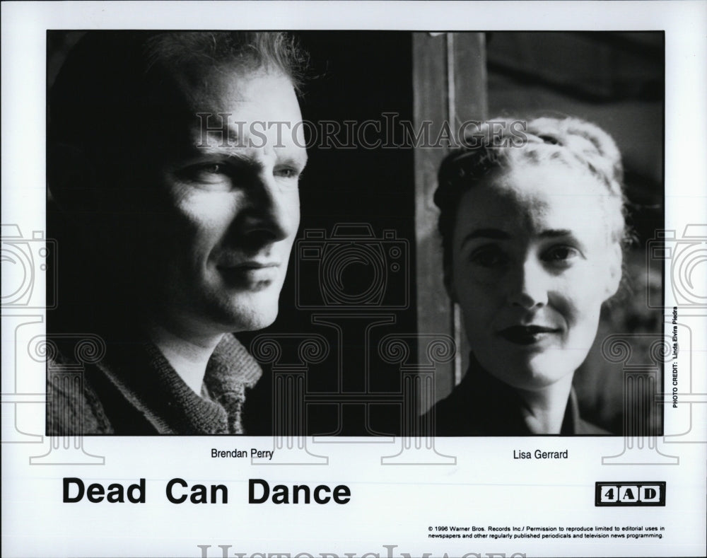 1996 Press Photo Dean Can Dance Lisa Gerrard Brendan Perry - Historic Images