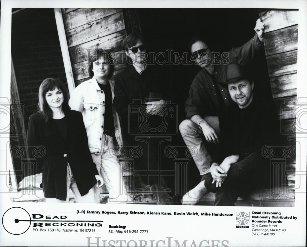 Press Photo Band "Dead Reckoning"Rogers,Stinson,Kane,Welch, Henderson - Historic Images