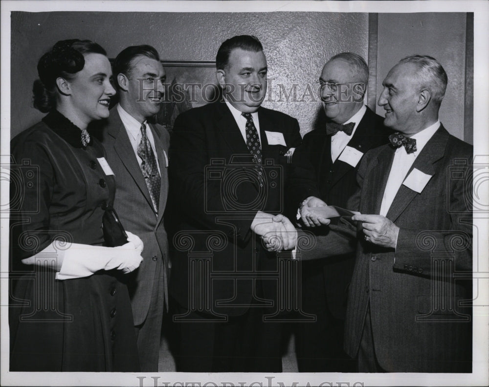 1955 Joseph Lally city auditor Boston charity Dr. Cohen Fitzgerald-Historic Images