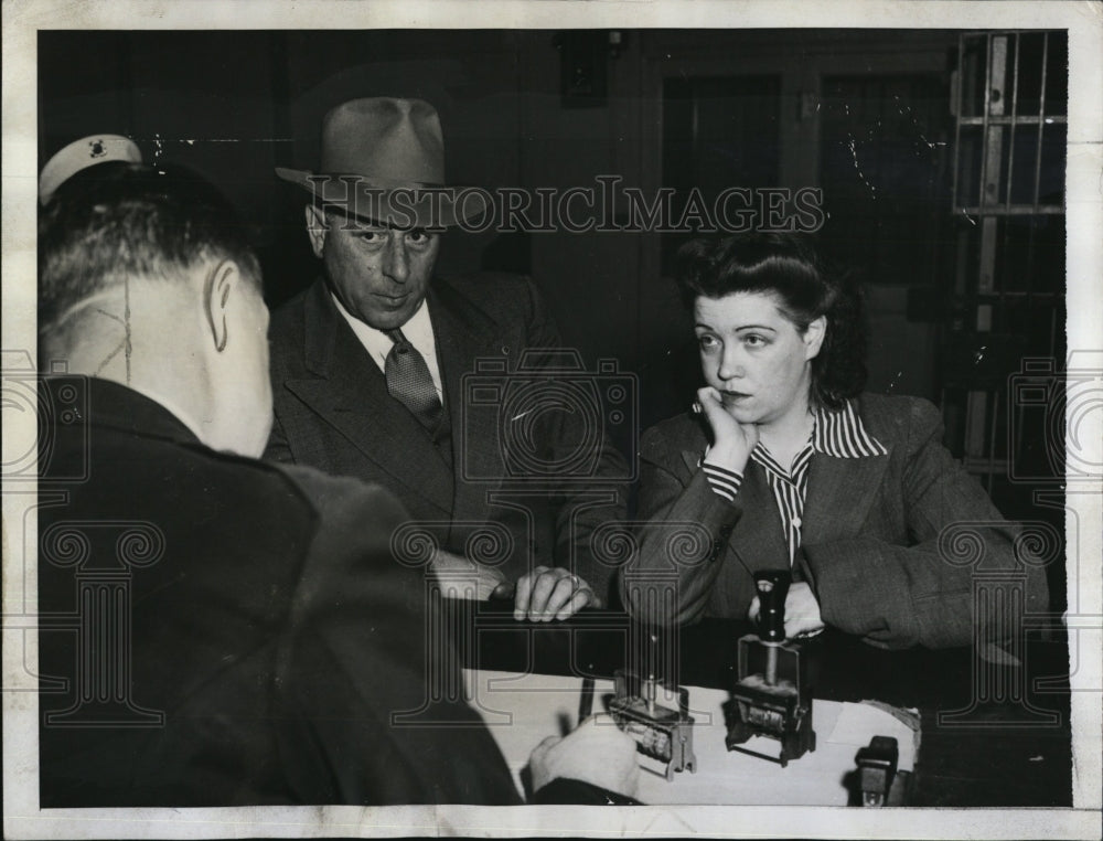 Mrs. Louise Flack booked San Francisco prison charges murder - Historic Images