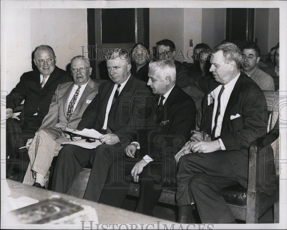 1959 Press Photo Thomas McLernan William Ward William Fitzsimmons Anthony Pompeo - Historic Images