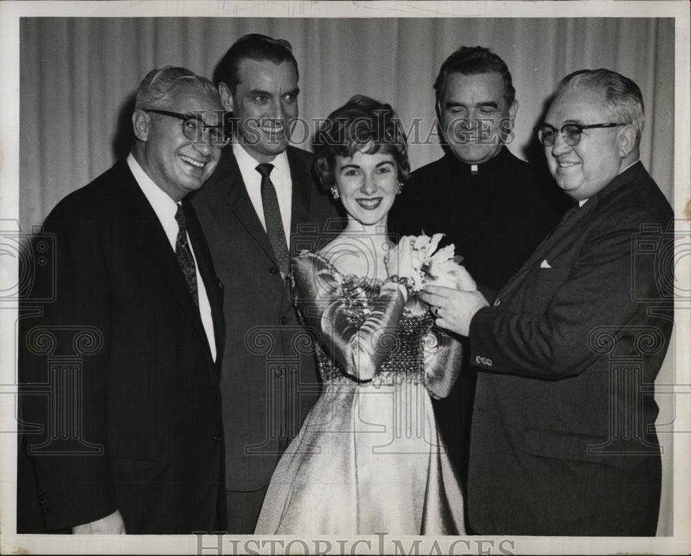 1960 Press Photo Gail Riley, Singer, Anthony DiNatale, C. Griffin, Clement Riley - Historic Images