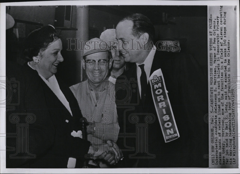 1969 Press Photo Gubernatorial Candidate DeLesseps Morrison, Mayor, New Orleans - Historic Images