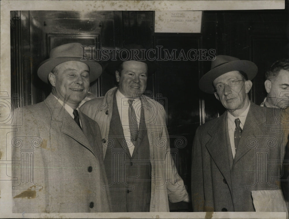 1953 Jenner,Morris,Mandel Committee Leaving Federal Building-Historic Images