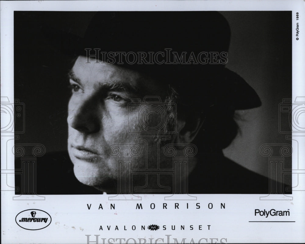 1989 Press Photo Van Morrison, Northern Irish Singer, Songwriter, Musician - Historic Images