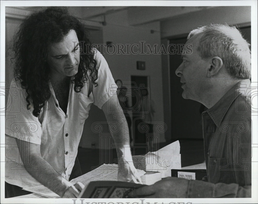 Press Photo Dancer Mark Morris &amp; Christopher Hogwood - Historic Images