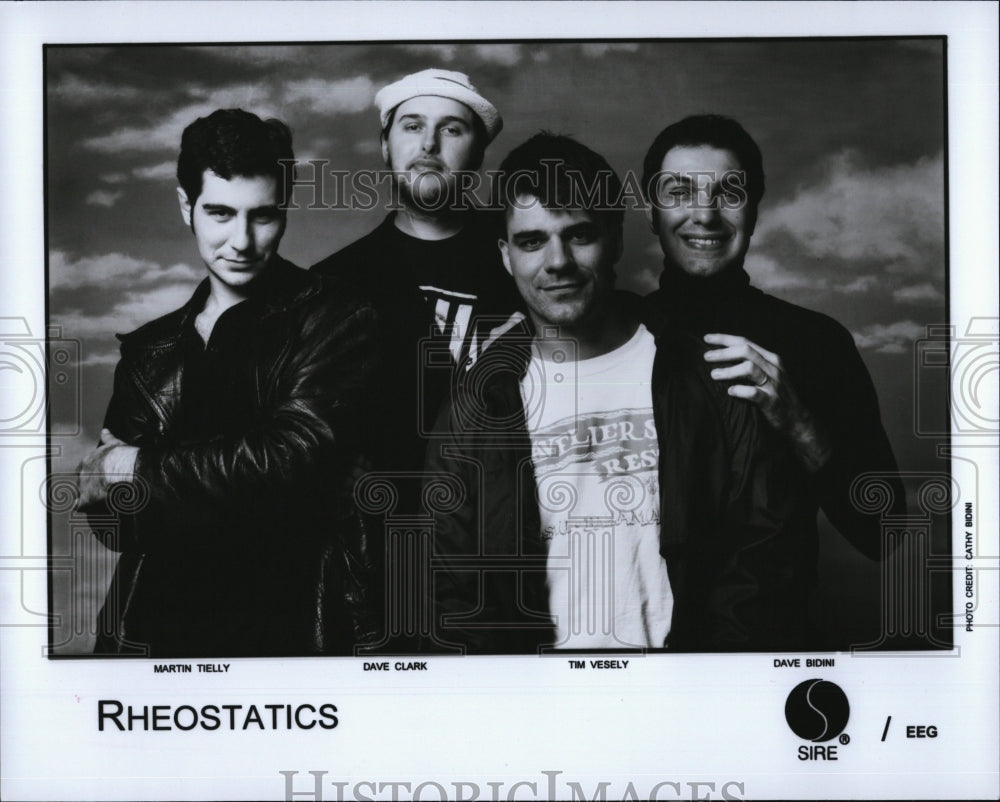 Press Photo Rheostatics Band, Martin Tielly, Dave Clark, Tim Vesely, Dave Bidini - Historic Images