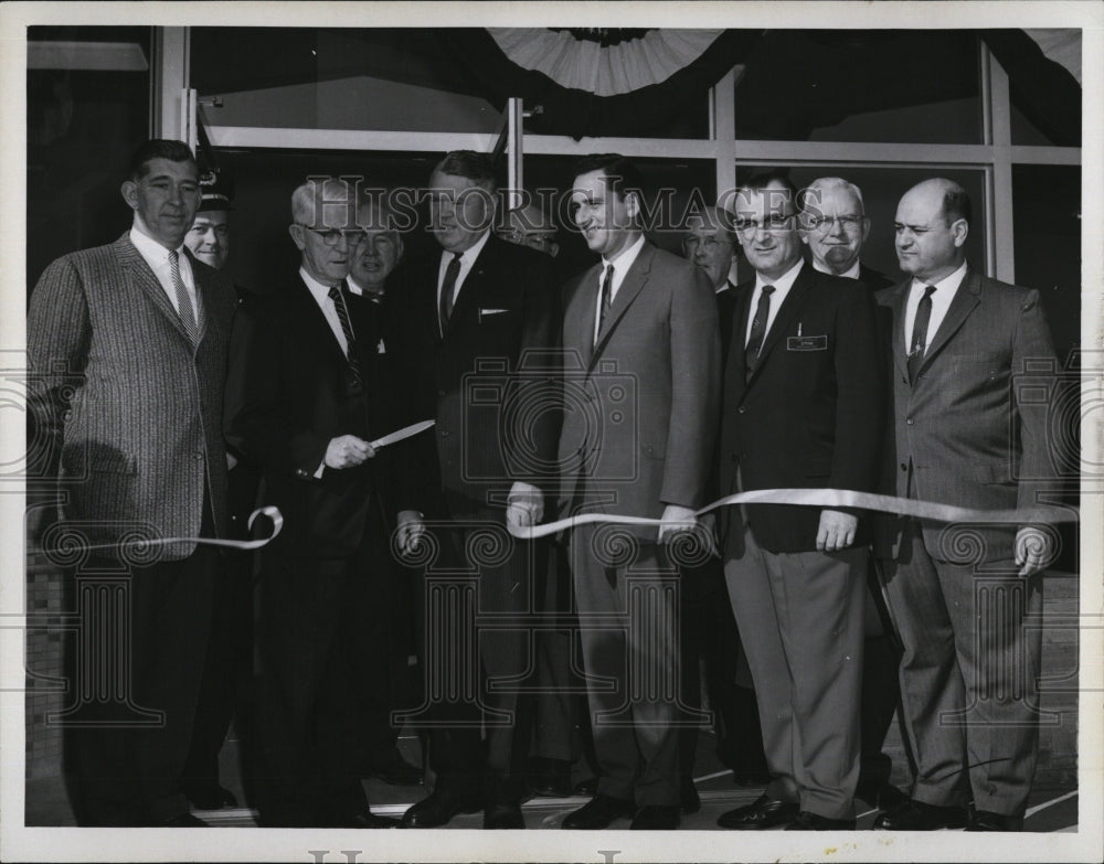 1960 Press Photo Mayor Austin D. Rhodes, Joseph Trombly, W F Carmody, F Gray - Historic Images