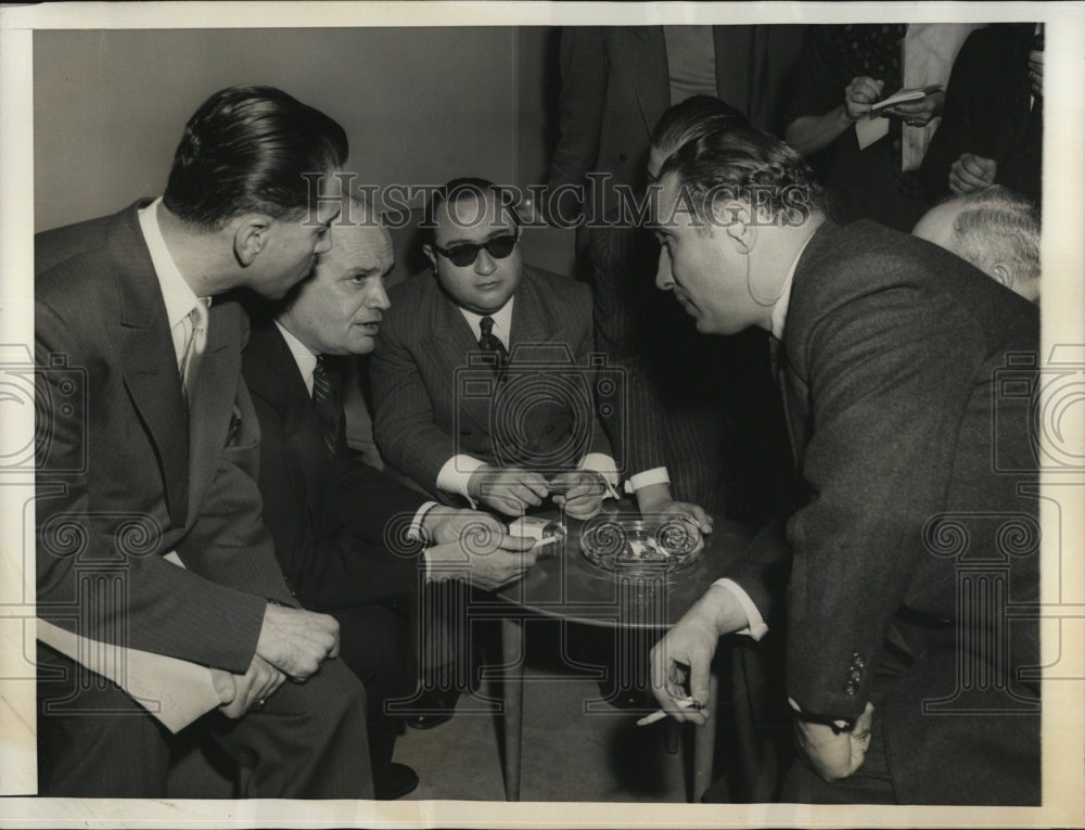 1956 Arab United Nations Delegates Huddle At Security Council-Historic Images