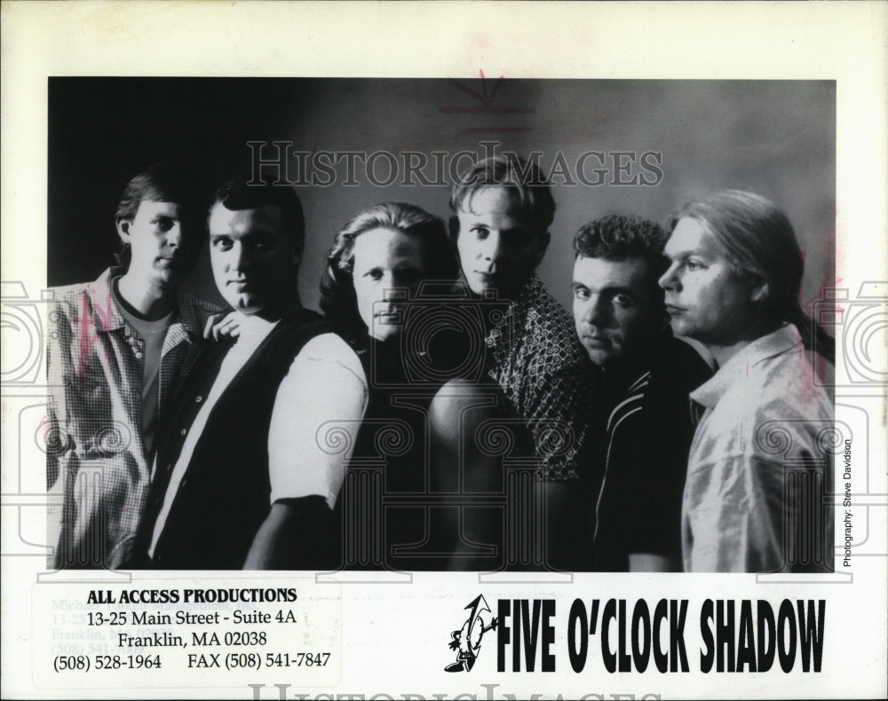 1997 Press Photo Five O&#39; Clock Shadow Musician Entertainer - RSM01405 - Historic Images