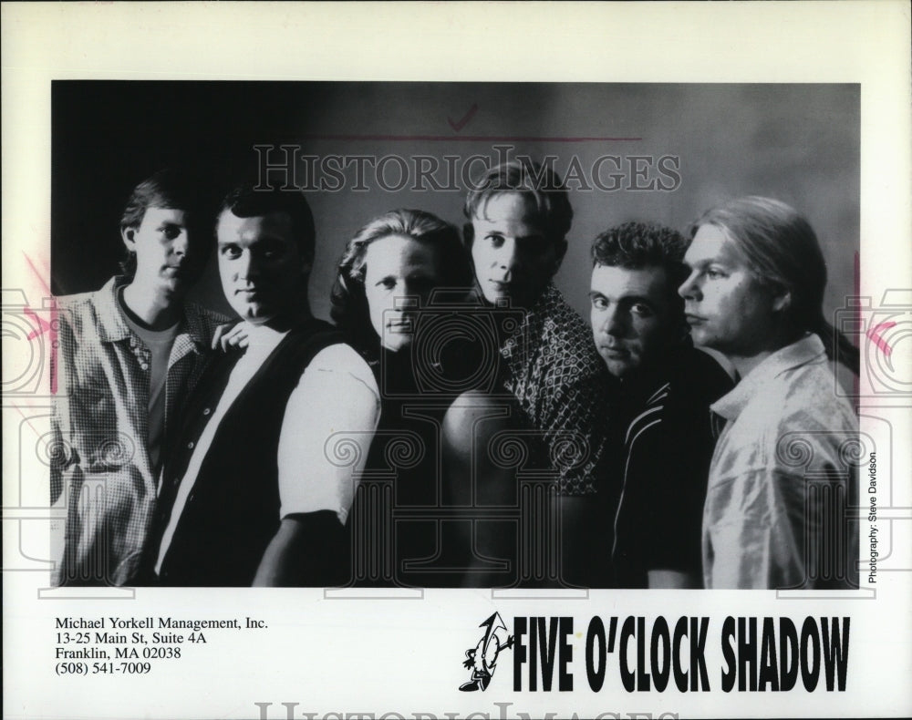 1997 Press Photo Five O&#39; Clock Shadow Musicians Entertainer - Historic Images