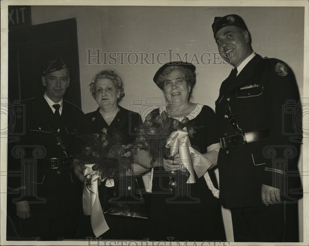 1954 Press Photo Com.-Elect John Riley head D.A.V. Chapter 27 Inc. - RSM01521 - Historic Images