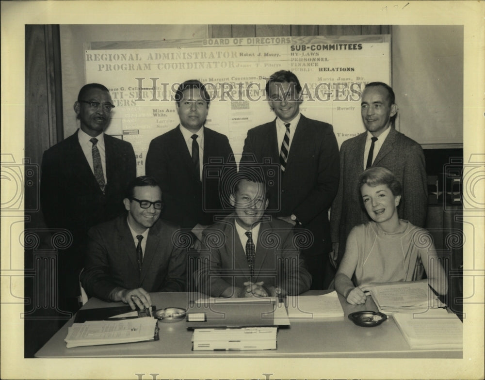 Press Photo Economic Opportunity Committees Of Somerville & Malden Officers - Historic Images