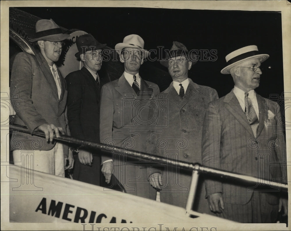 1938 Press Photo Henry Richards & Walter St. Saveur, Somerville Holdup Suspects - Historic Images