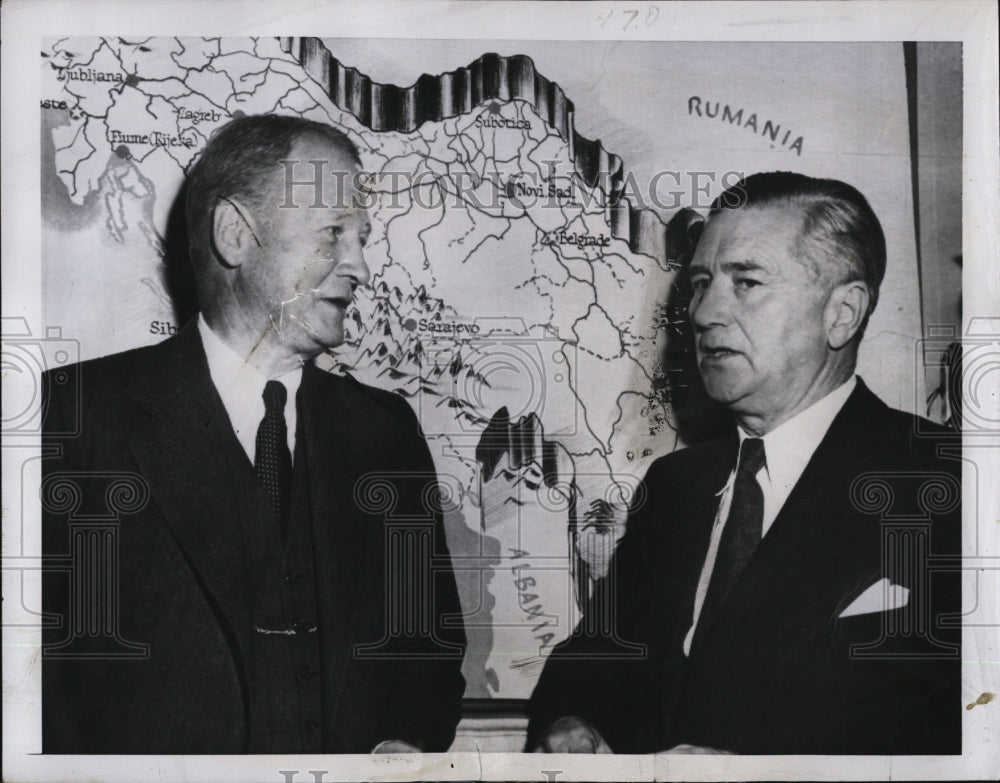 1955 Press Photo George W. Perkins Assistant Secretary State European Affairs - Historic Images