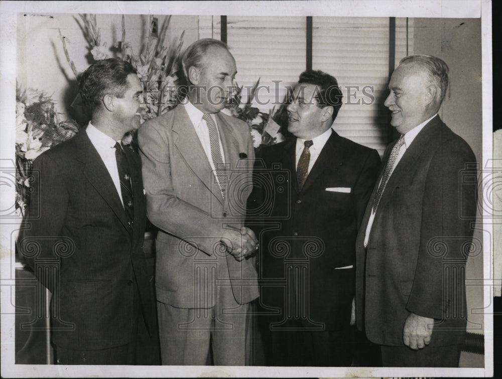 1956 Press Photo James Trainor, Philip Crowley, Joseph Parisi &amp; Wiliam Heath - Historic Images