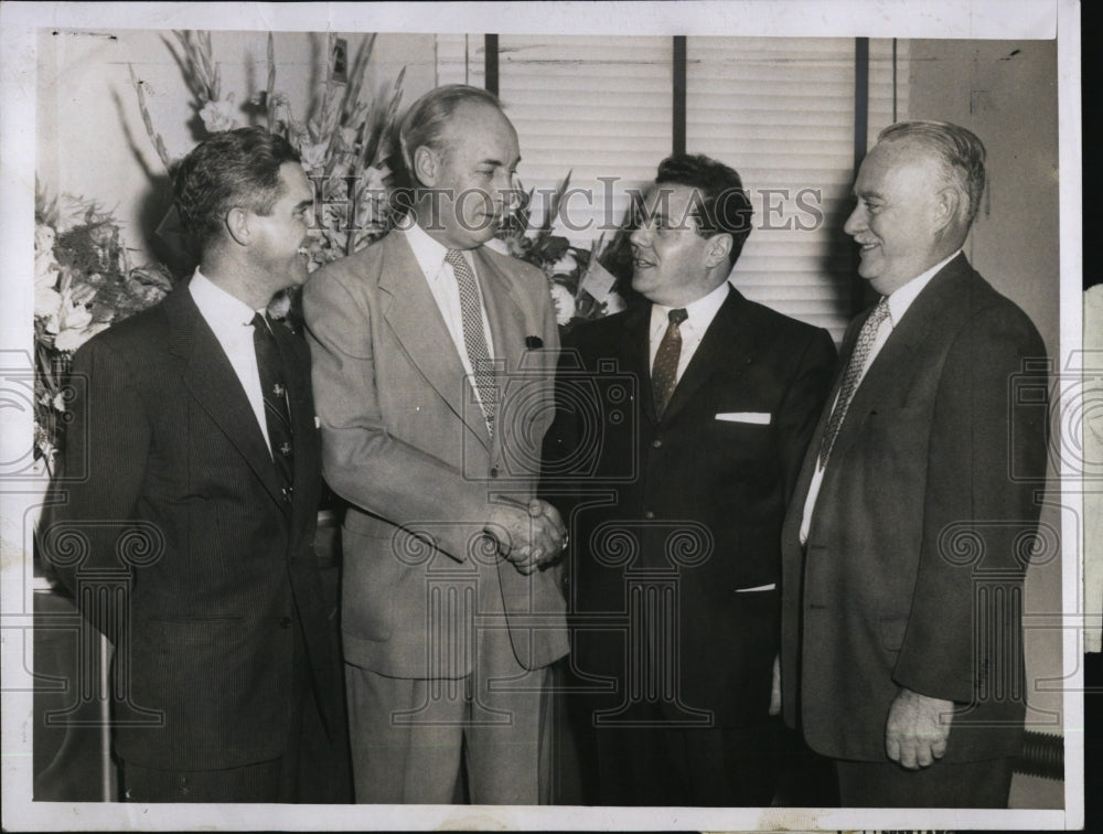 1956 Press Photo James Trainor, Philip Crowley, Joseph Parisi & Wiliam Heath - Historic Images